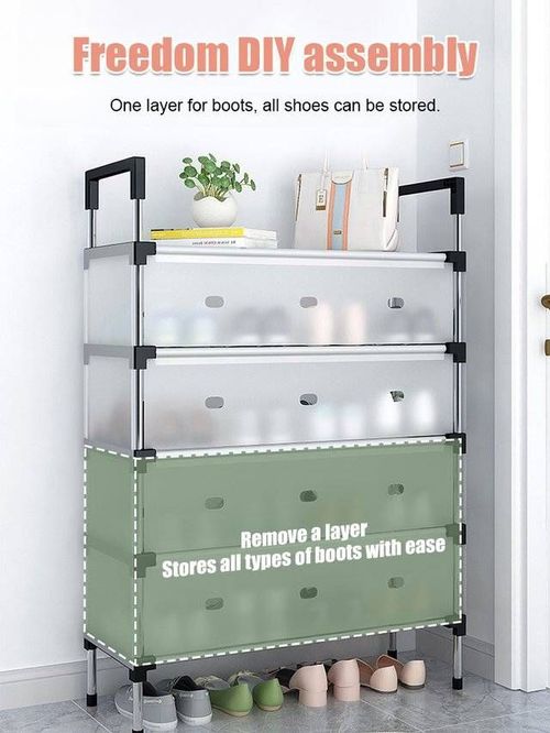 Space Saving Multi-Layer Dustproof Shoe Rack-Upgrade-5 layers