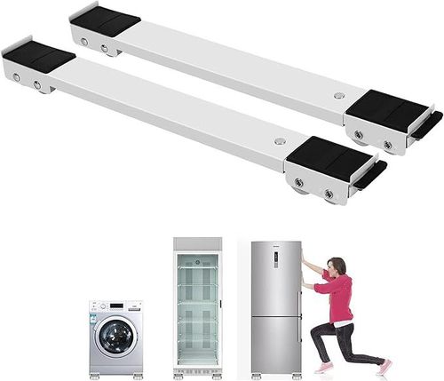 2PCS Heavy-Duty Adjustable Appliance Roller Stand