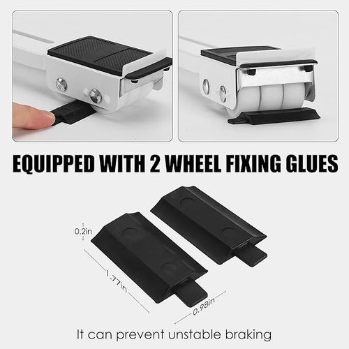 2PCS Heavy-Duty Adjustable Appliance Roller Stand