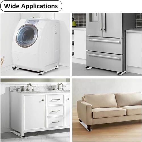 2PCS Heavy-Duty Adjustable Appliance Roller Stand