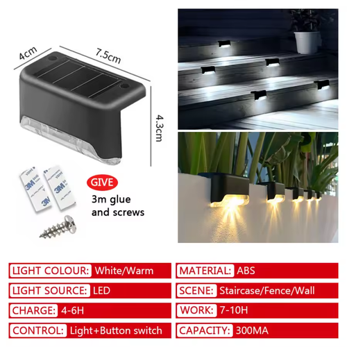 Solar Fence Lights-8pcs