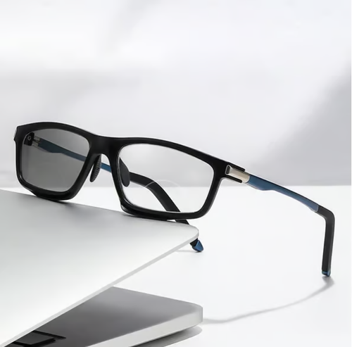 SPORT COLOR-CHANGING BIFOCAL READING GLASSES-Transparent Gray(Diopter +1.00)