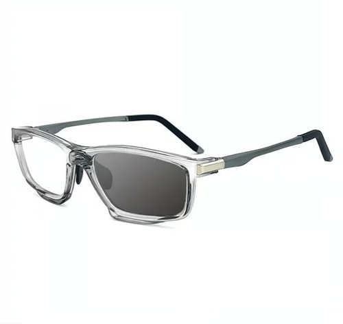SPORT COLOR-CHANGING BIFOCAL READING GLASSES-Transparent Gray(Diopter +1.00)
