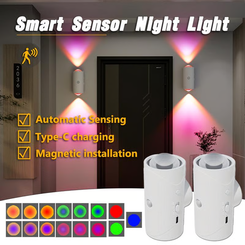 Smart RGB Night Light with Motion Sensor