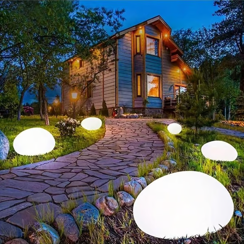 🔥Solar Powered Stone Garden Light-2pcs