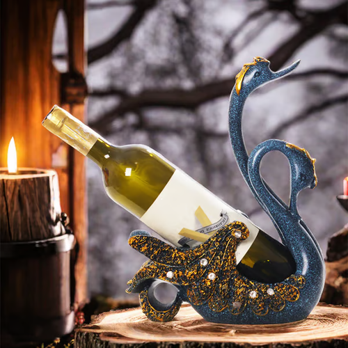 ⏰Swan Wine Bottle Holder Rack