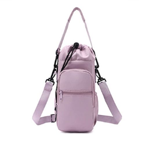 Water bottle bag with phone pockets