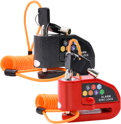 Motorcycle anti-theft alarm Disc lock