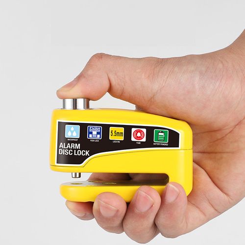 Motorcycle anti-theft alarm Disc lock