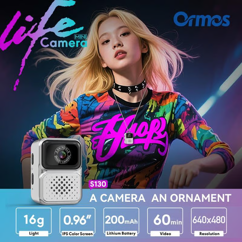 2025  Mini Action Camera - Portable 640P Life Camera with 0.96 IPS Screen for Sports & Outdoor