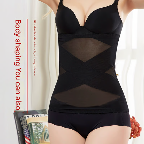 Buy 1 Get 1 Free🎄Cross Mesh Girdle for Waist Shaping size：XL