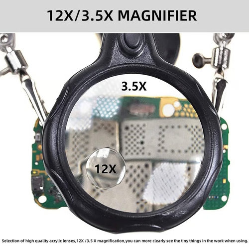 🔥Hot Sale🔍 Adjustable LED Magnifying Glass Soldering Station