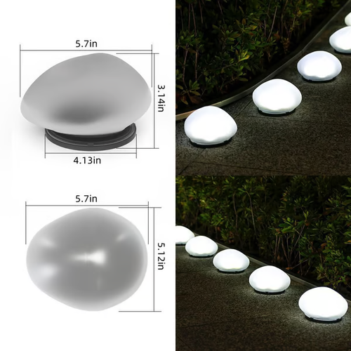 🔥Solar Powered Stone Garden Light-2pcs