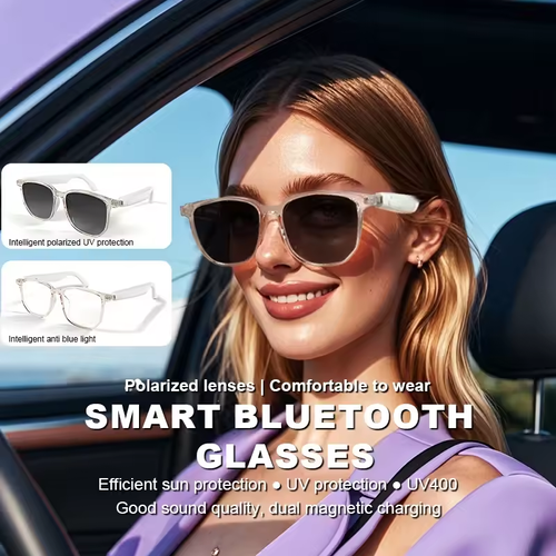 Smart Bluetooth Glasses Polarized Sun Sunglasses Music Navigation Anti UV Radiation Blue Light Blocking Call Functionality