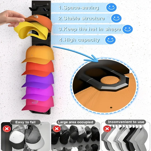 Baseball cap storage rack Baseball cap storage rack