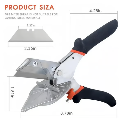 45°-135° Adjustable Angle Scissors Tool+10 Dlades