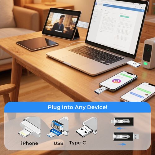 USB Memory Set for external storage 128G📀 - Complete for storing and transporting files!