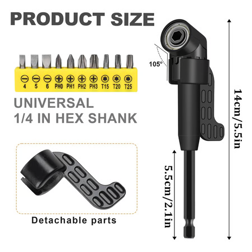17Pcs Flexible Drill Bit Extension