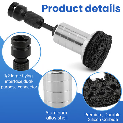 Pro-Grade Wheel Hub & Stud Resurfacing Kit | Rust Removal Attachment