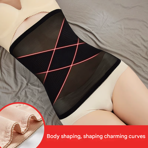 Buy 1 Get 1 Free🎄Cross Mesh Girdle for Waist Shaping size：XL