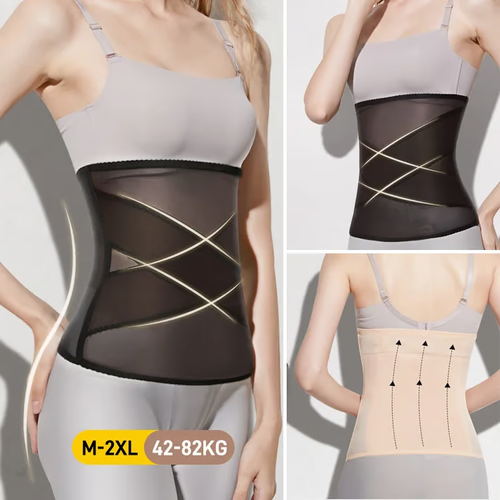 Buy 1 Get 1 Free🎄Cross Mesh Girdle for Waist Shaping size：XL