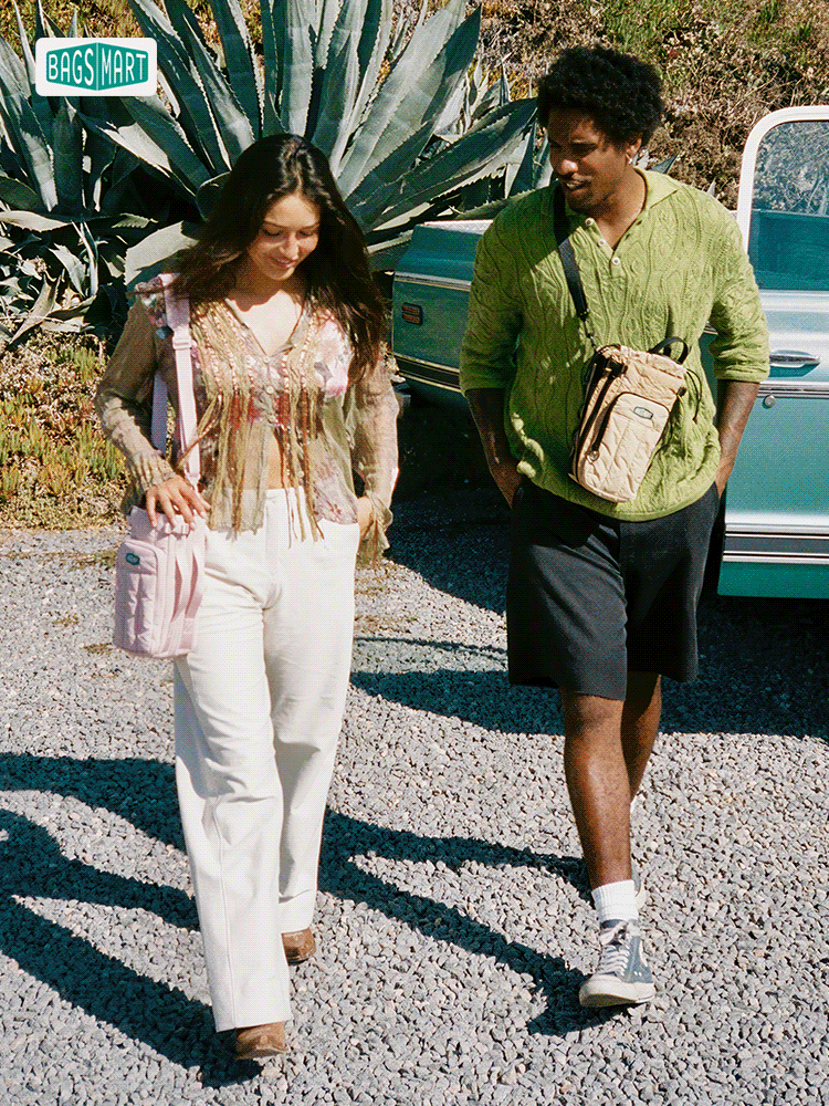 Crossbody water bottle bag