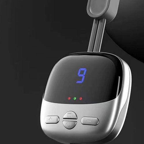 Portable neck massager with heat