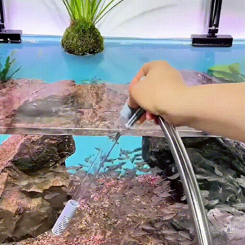 Aquarium siphon vacuum cleaner