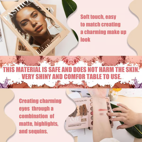 🏆 5-Layer Book-Style Makeup Palette  (✨WATERPROOF AND LONG-LASTING)