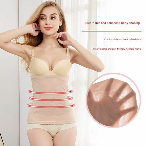 Buy 1 Get 1 Free🎄Cross Mesh Girdle for Waist Shaping size：XL