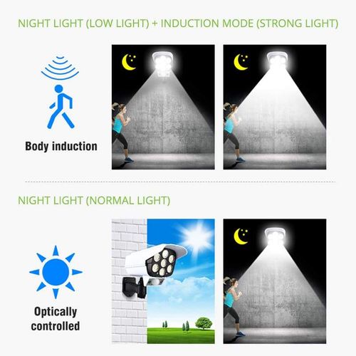 🎁Solar outdoor light with motion sensor 2400 mAh 77 LED