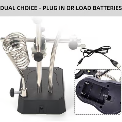 🔥Hot Sale🔍 Adjustable LED Magnifying Glass Soldering Station