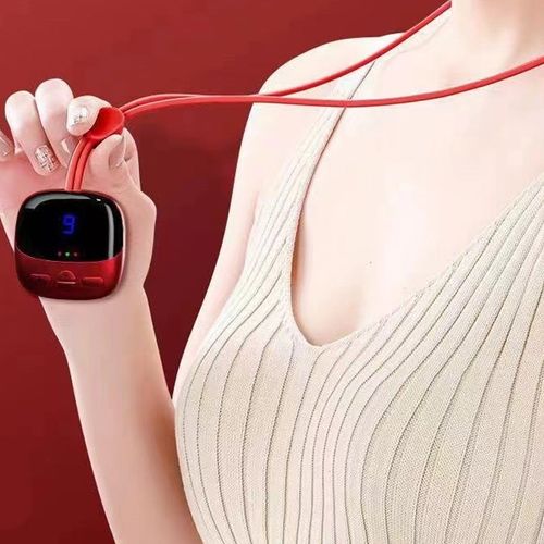 Portable neck massager with heat