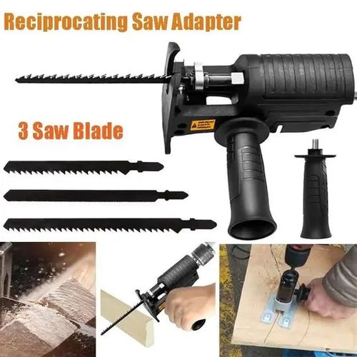 Electric Drill to Reciprocating Saw Adapter Portable Power Hand Attachment