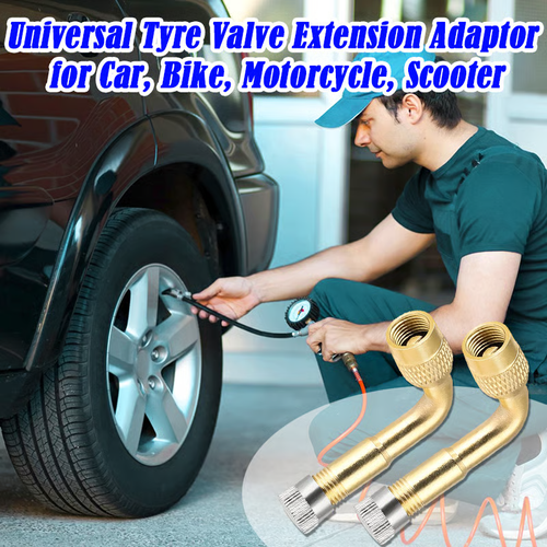 🔥Universal Tyre Valve Extension Adaptor for Car, Bike, Motorcycle, Scooter