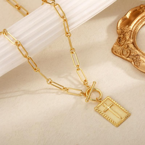 🔥✝️ Stylish Cross Necklace