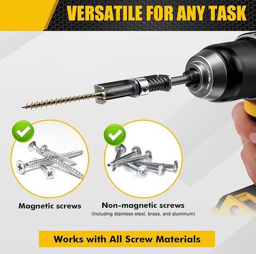 4 Pcs Spring-loaded Screw Holder Bit