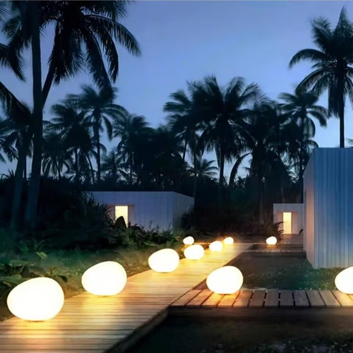 🔥Solar Powered Stone Garden Light-2pcs