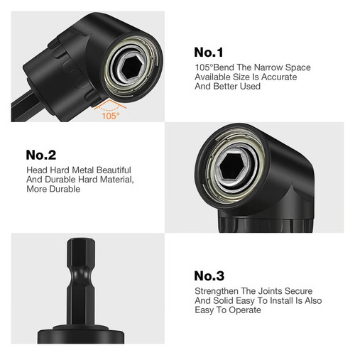 17Pcs Flexible Drill Bit Extension