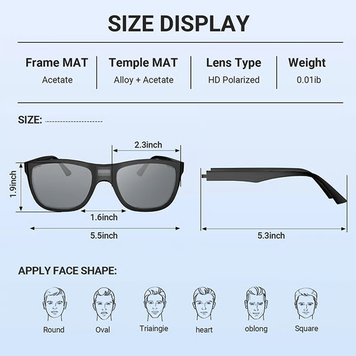 💥🏆Hot new models😎Classic Smart Photochromic Polarized Sunglasses