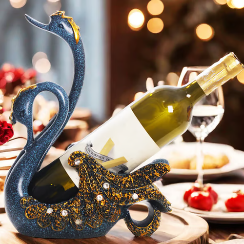 ⏰Swan Wine Bottle Holder Rack