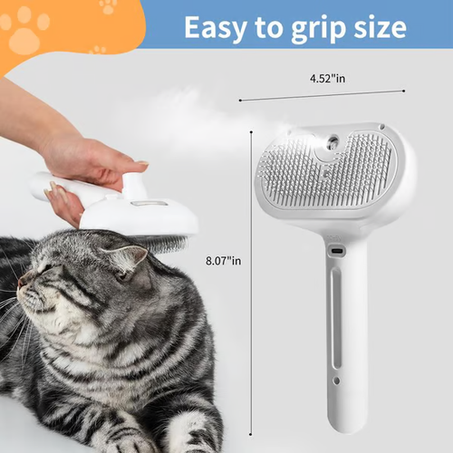 The All-in-One Pet Grooming Mist Brush