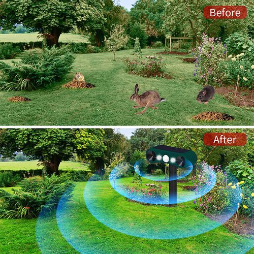 Solar Motion Sensor Outdoor Animal for Repelling