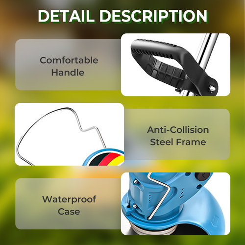 Multifunction Cordless Grass Trimmer Kit