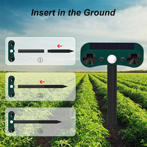 Solar Motion Sensor Outdoor Animal for Repelling