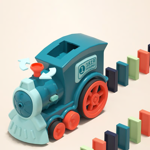 🔥 Dominoes Automatic Domino Train Educational Toy