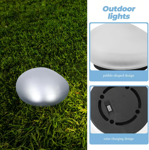🔥Solar Powered Stone Garden Light-2pcs
