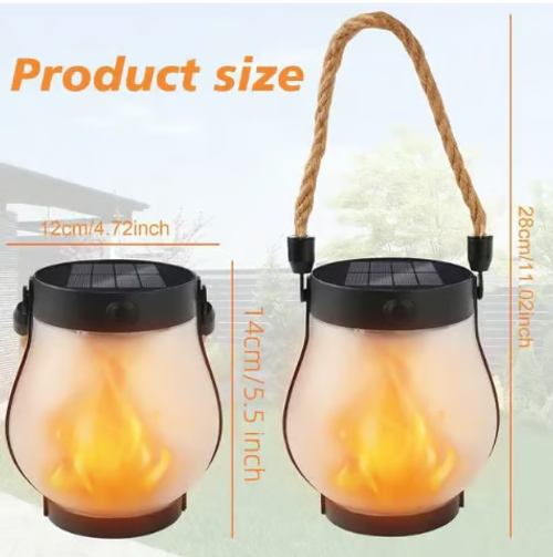 🔥🔥Dancing flame Solar Lantern Outdoor Lights