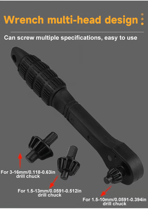 4-Piece Iron Drill Wrench Set