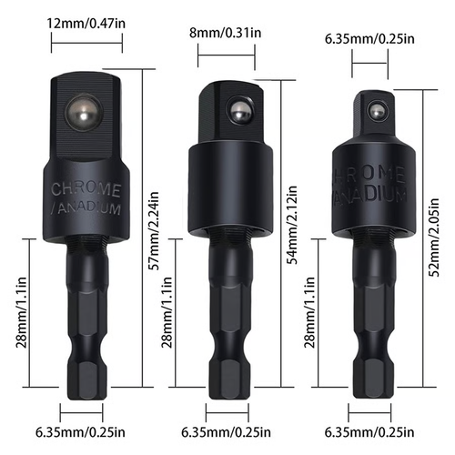 17Pcs Flexible Drill Bit Extension